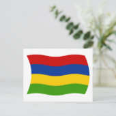 Mauritius Vlag Ansichtkaart Briefkaart (Staand voorkant)