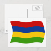 Mauritius Vlag Ansichtkaart Briefkaart (Voorkant / Achterkant)