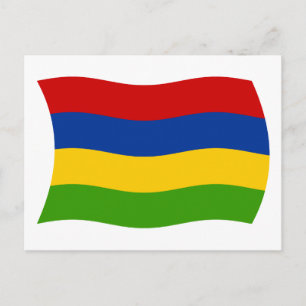 Mauritius Vlag Ansichtkaart Briefkaart