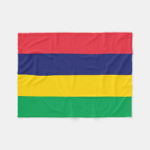 Mauritius Vlag Fleece Deken (Voorkant (Horizontaal))