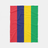 Mauritius Vlag Fleece Deken (Voorkant)