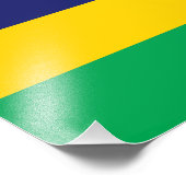 Mauritius Vlag Foto Afdruk (Hoek)