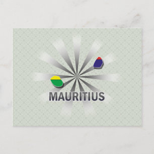 Mauritius vlag kaart 2.0