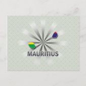Mauritius vlag kaart 2.0 (Voorkant)