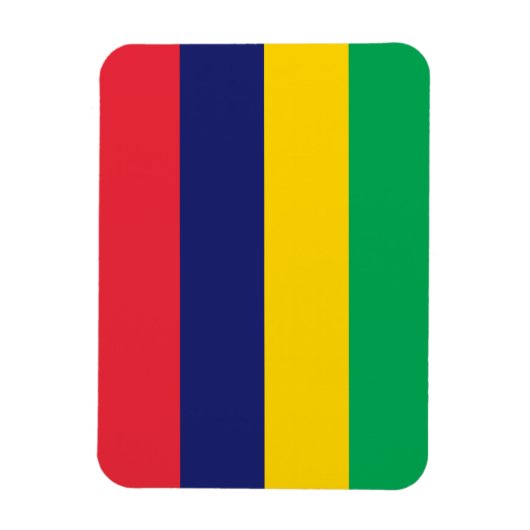 Mauritius Vlag Magneet (Verticaal)