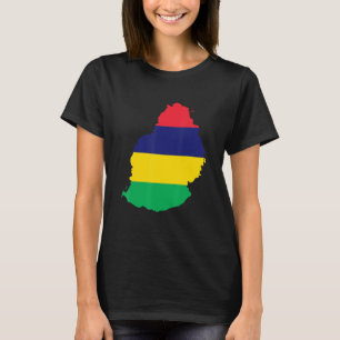 Mauritius-vlag op Mauritius T-shirt