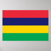 Mauritius Vlag Poster (Voorkant)