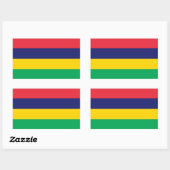 Mauritius Vlag Rechthoekige Sticker (Vel)