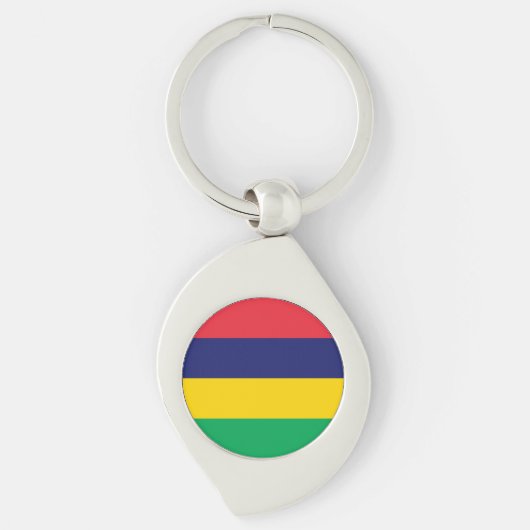 Mauritius-vlag Sleutelhanger (Voorkant)