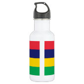 Mauritius-vlag Waterfles (Achterkant)