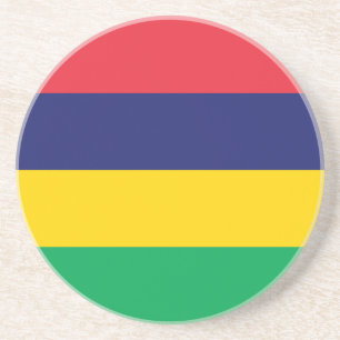 Mauritius Vlag Zandsteen Onderzetter