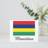 Mauritius-vlaggenontwerp Briefkaart (Staand voorkant)