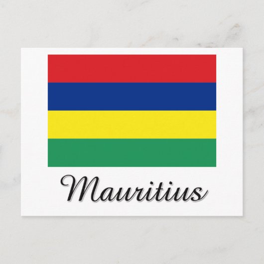 Mauritius-vlaggenontwerp Briefkaart (Voorkant)