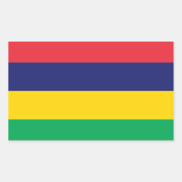 Mauritius* Vlaggensticker Rechthoekige Sticker