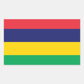 Mauritius* Vlaggensticker Rechthoekige Sticker