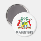 Mauritius wapenstilstand magneet (Voorkant / Achterkant)