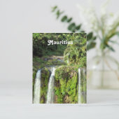 Mauritius Waterfall Briefkaart (Staand voorkant)
