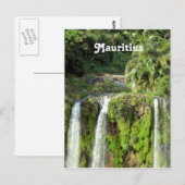 Mauritius Waterfall Briefkaart (Voorkant / Achterkant)