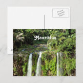 Mauritius Waterfall Briefkaart (Voorkant / Achterkant)