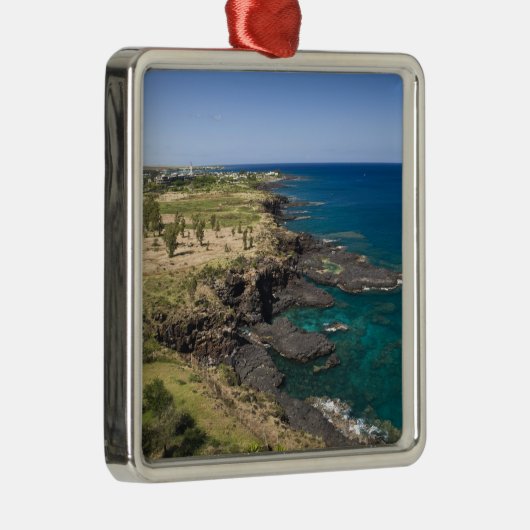 Mauritius, Western Mauritius, Belle Vue, Oceaan Metalen Ornament (Rechts)