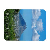Mauritius wolken over berg koelkast magneet (Horizontaal)