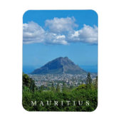 Mauritius wolken over berg koelkast magneet (Verticaal)