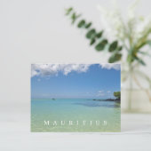 Mauritius zee en lucht uitzicht briefkaart (Staand voorkant)