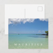 Mauritius zee en lucht uitzicht briefkaart (Voorkant / Achterkant)