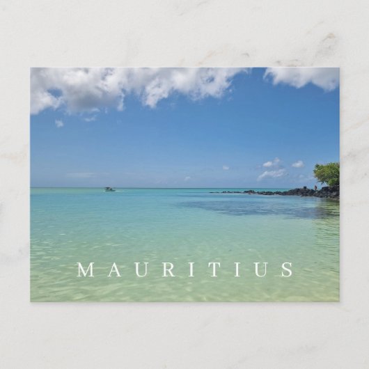 Mauritius zee en lucht uitzicht briefkaart (Voorkant)