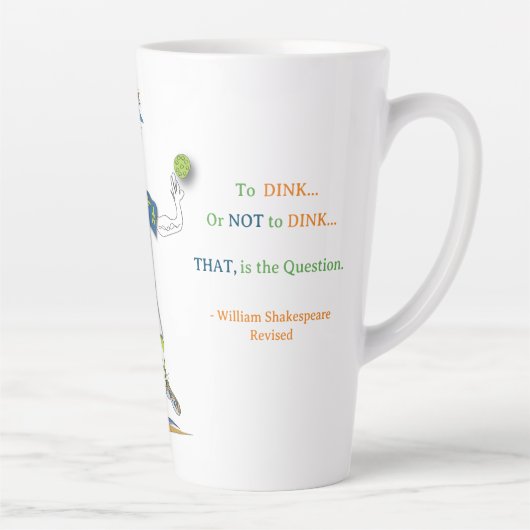 'Maury' - Pickleball Latte Mok (Shakespeare Rev.) (Rechts)