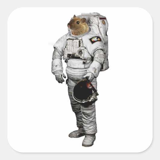 Maus Astronaut Sticker (Voorkant)