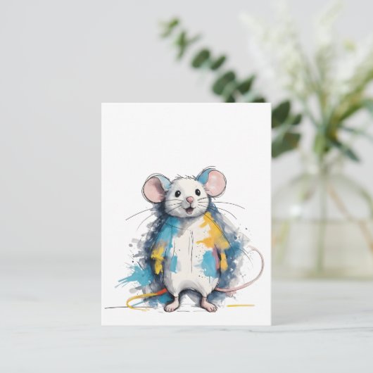Maus Briefkaart (Staand voorkant)