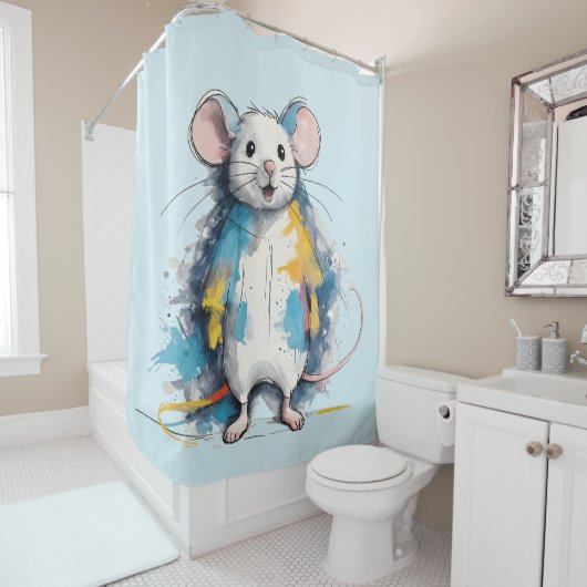 Maus Douchegordijn (In situ)