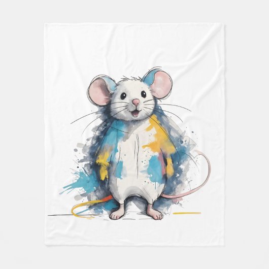 Maus Fleece Deken (Voorkant)