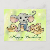 Maus mit Entchen Postkarte Briefkaart (Voorkant)