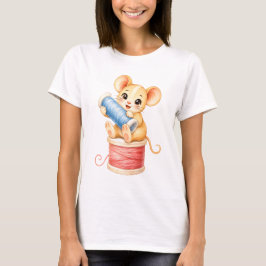 Maus mit Garnknäuel T-shirt
