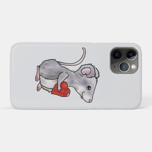 Maus mit Herz Case-Mate iPhone Case (Achterkant (horizontaal))