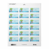 Maus unterm Baum Adressaufkleber Etiket (Full Sheet)