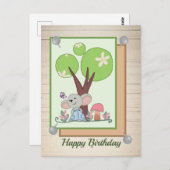 Maus unterm Baum Briefkaart (Voorkant / Achterkant)