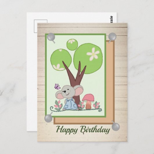 Maus unterm Baum Briefkaart (Voorkant / Achterkant)