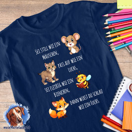 Mäuschen - Luchs - Biene - Fuchs 1 | Schulanfang T-shirt