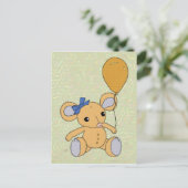 Mäuschen mit Ballon Briefkaart (Staand voorkant)