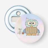 Mäuse nähen Eule Button Flesopener (Voorkant)