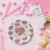 Mäuse nähen Herz Papieren Bordje (Feest)