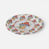 Mäuse nähen Pilz Papieren Bordje (Gekanteld)