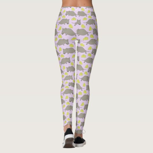 Mausmuster rosa leggings (Achterkant)