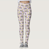 Mausmuster rosa leggings (Voorkant)