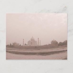 "Mausoleum aan de rivierzijde, Taj Mahal, Agra, Briefkaart