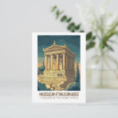 Mausoleum at Halicarnassus 7 Wonders of the World Briefkaart (Staand voorkant)