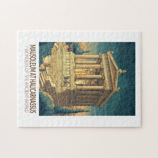 Mausoleum at Halicarnassus 7 Wonders of the World Legpuzzel (Horizontaal)